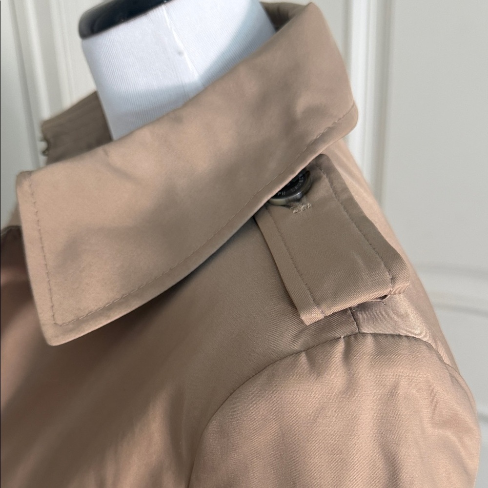 Lauren Ralph Lauren Beige Double-Breasted Trench Coat - Picture 6 of 7